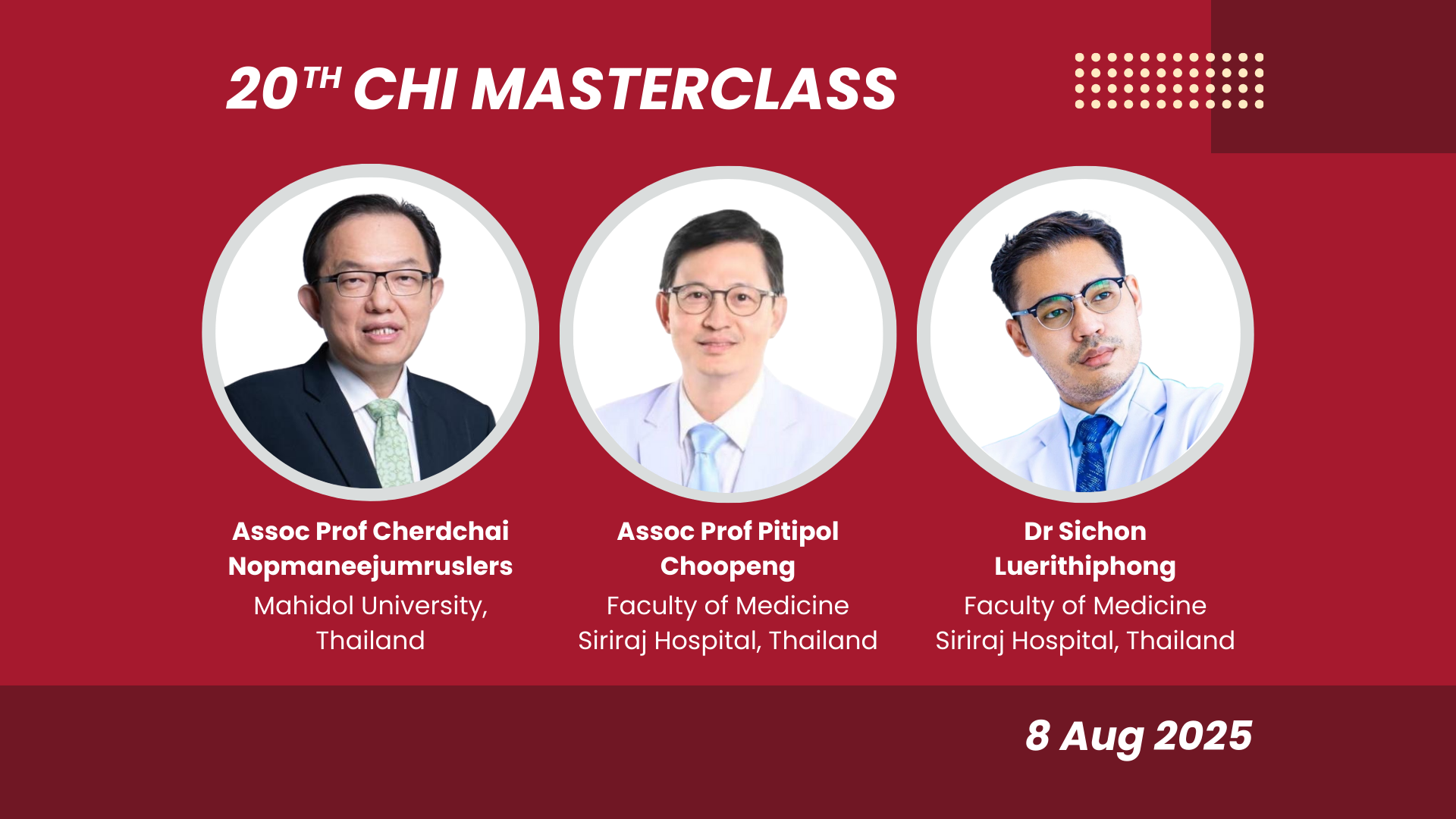 20th CHI Masterclass